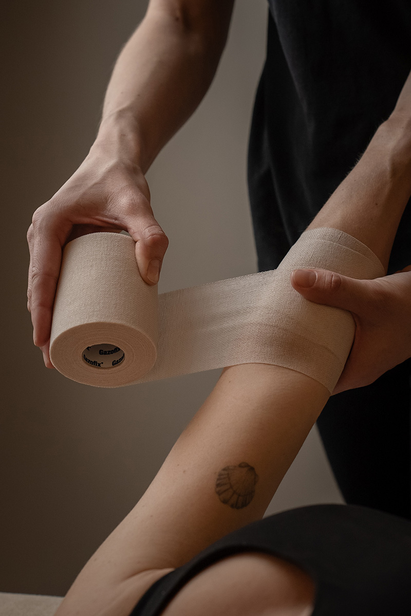 Kompressionsbandage-passive therapie